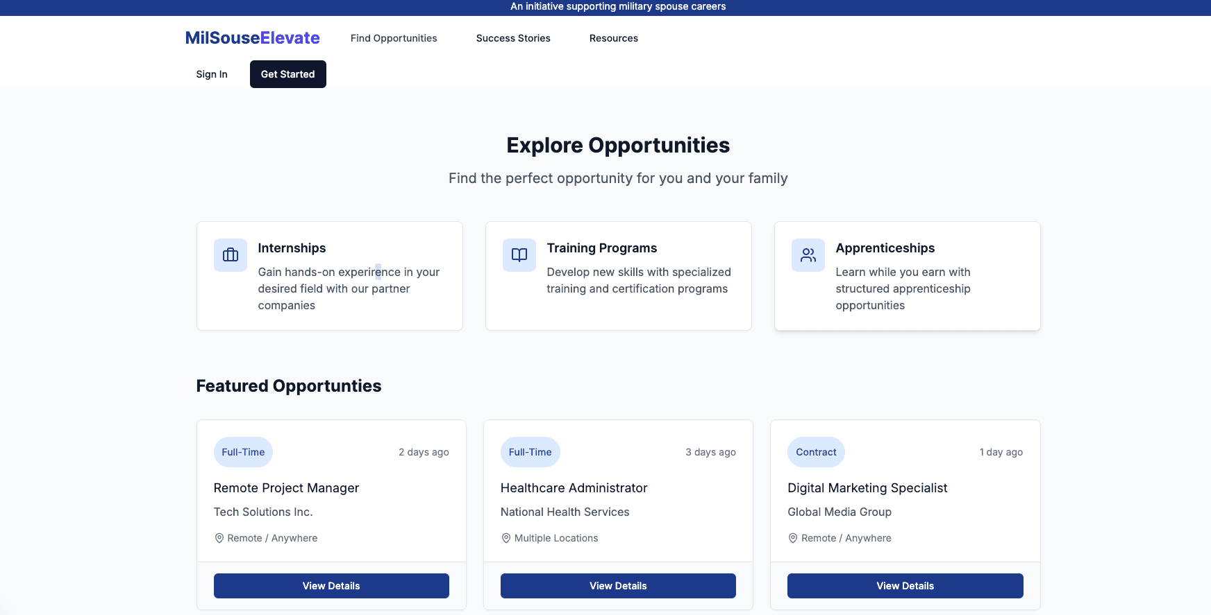 Milspouse Elevate preview