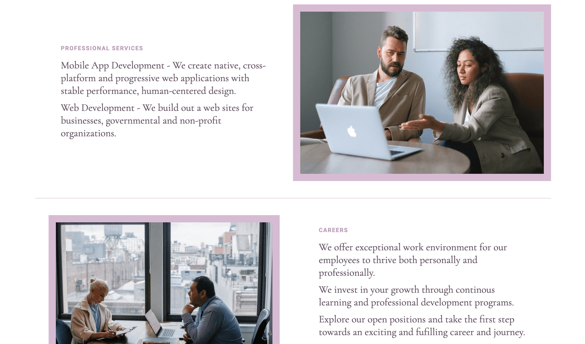 Windless Technologies Website preview
